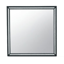 Load image into Gallery viewer, FauCrystal And Wood Dresser Mount Framed Mirror - Black
