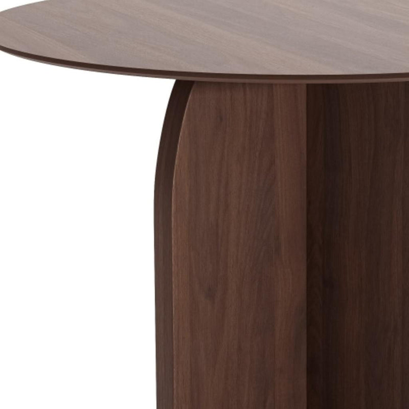 Pedestal Base Round Top Dining Table (691647) - Brown