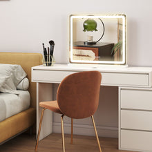 Load image into Gallery viewer, 22" Lighted Freestanding Frameless Makeup Shaving Tabletop Mirror - Clear

