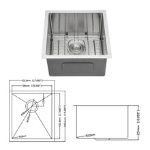 Load image into Gallery viewer, Modern Undermount Stainless Steel Kitchen Sink 16 Gauge, Deep Single Bowl
