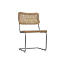 Load image into Gallery viewer, Solid Wood Dining Parsons Chairs (Set of 2) - Natural / Gray

