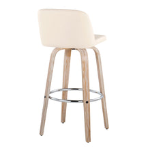 Load image into Gallery viewer, Toriano - Contemporary Fixed Height Barstool With Swivel &amp; Round Footrest (Set of 2)

