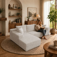 Load image into Gallery viewer, Modern L-Shaped Sectional Sofa With Left Facing Chaise
