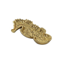 Load image into Gallery viewer, 10" Sea Horse Cast Iron Vanity Tray - Gold
