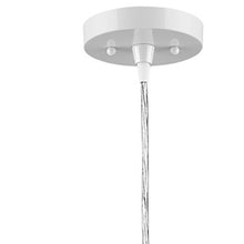 Load image into Gallery viewer, Metal Hanging Light With Dome Shade - White
