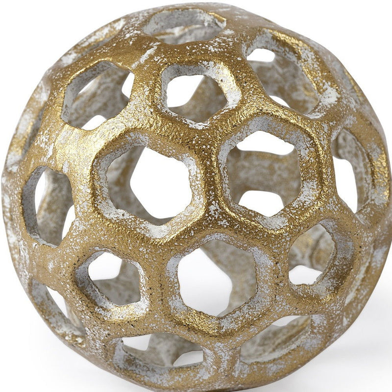 Decorative Orb Tabletop Sculpture (392562) - Gold