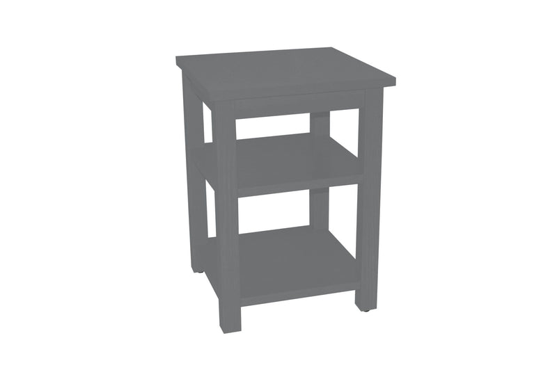 28" Traditional Solid Wood Nightstand - Gray