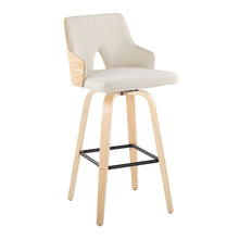 Load image into Gallery viewer, Stella - Contemporary Fixed Height Barstool With Swivel Square Footrest (Set of 2)
