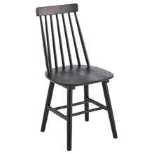 Load image into Gallery viewer, Solid Wood Windsor Back Dining Side Chairs (Set of 4) - Black
