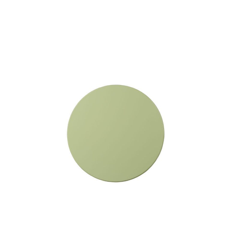 Solid Wooden Pedestal Side Table - Light Green