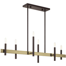 Load image into Gallery viewer, 6-Light Dimmable Chandelier With Shades - Bronze
