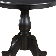Load image into Gallery viewer, 30" Rounded Solid Manufactured Wood And Solid Wood Pedestal Base Dining Table - Black
