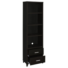 Load image into Gallery viewer, Media Tower With And Drawer With Adjustable Shelves Handles - Brown
