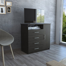 Load image into Gallery viewer, Four Drawer Combo Dresser - Black
