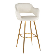 Load image into Gallery viewer, Margarite - Contemporary Fixed Height Barstool With Footrest (Set of 2) With Square
