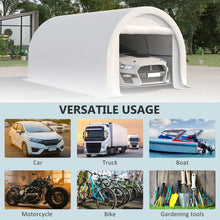 Load image into Gallery viewer, Outsunny - 10' x 16' Carport, Heavy Duty Portable Garage Storage Tent With Large Zippered Door, Anti-Uv Pe Canopy Cover For Car, Truck, Boat, Motorcycle, Bike, Garden Tools, Outdoor Work
