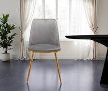 Load image into Gallery viewer, Upholstered Velvet Dining Room Side Chair - Gray
