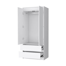 Load image into Gallery viewer, Accent Cabinet Soft Close With Multiple Shelves And Two Drawers - White
