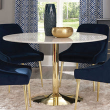 Load image into Gallery viewer, Raleigh - Pedestal Dining Table - White Marble
