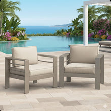 Load image into Gallery viewer, Modern All-Weather Patio Armchairs With Thick Cushions (Set of 2)
