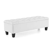 Load image into Gallery viewer, Contemporary Button Tufted And Diamond Stitched Storage Ottoman
