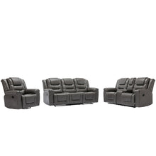 Load image into Gallery viewer, Home Theater Recliner Set Manual Recliner Chair With Wide Armrest, Two Built-In Cup Holders For Living Room
