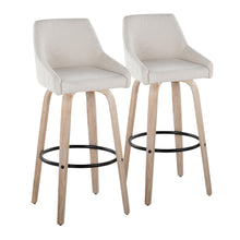 Load image into Gallery viewer, Hannah - Transitional Fixed Height Barstool With Swivel With Round Footrest (Set of 2)
