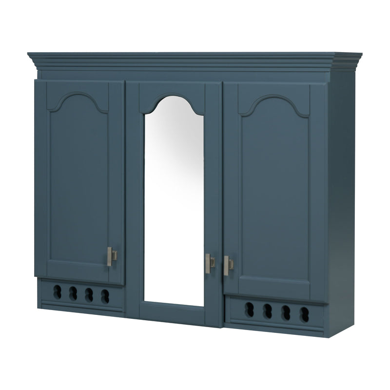 Wall Mount Mirror Cabinet With Adjustable Shelves, Soft Closing Hinges