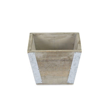 Load image into Gallery viewer, Square Planter Box (638084) - Natural / Silver
