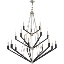 Load image into Gallery viewer, 52" Multi Light Dimmable Chandelier With Shades - Nickel

