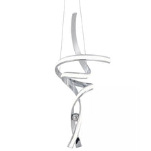 Load image into Gallery viewer, 2 Light Metal LED Dimmable Chandelier - Silver
