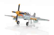 Load image into Gallery viewer, Mustang Hand Painted Decorative Airplane - Gray
