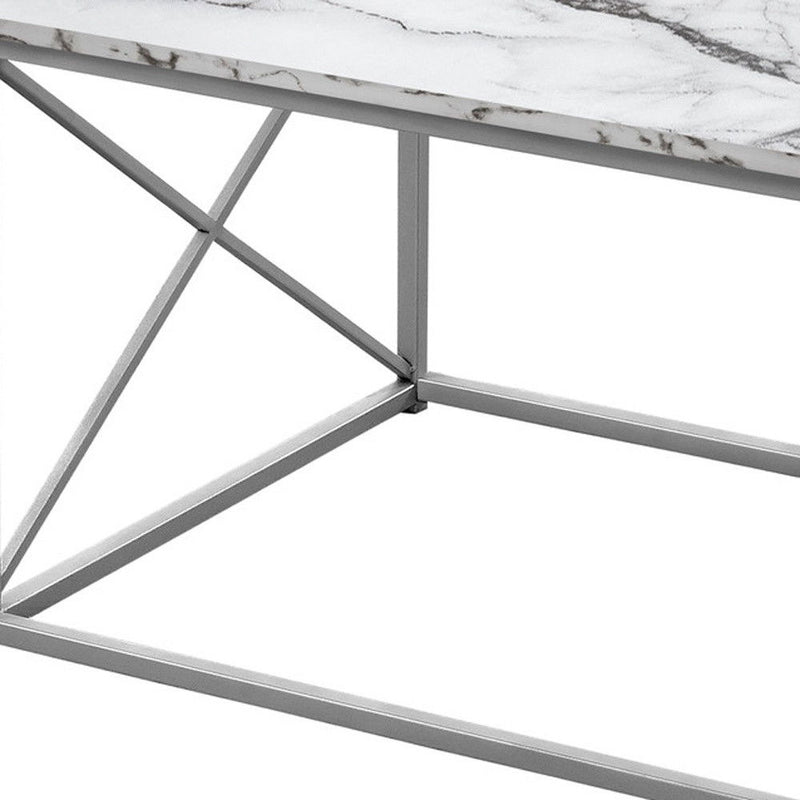 Metal Coffee Table (Set of 3) - White
