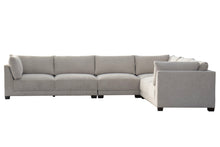 Load image into Gallery viewer, Canvas L Shaped Four Piece Sofa And Chaise Sectional With Toss Pillows - Beige
