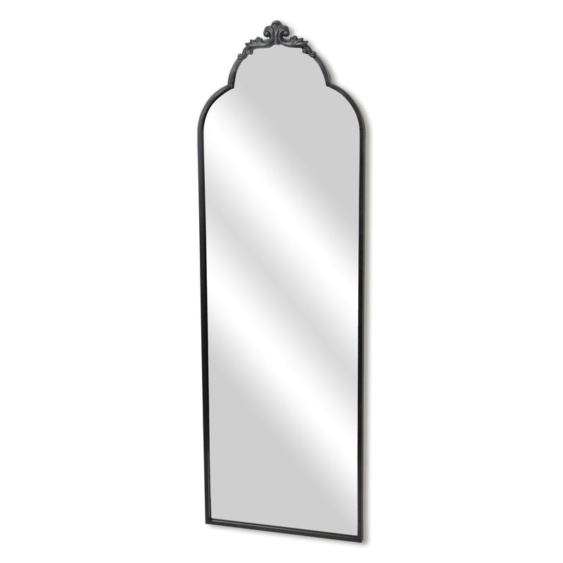 65" Metal Arch Full Length Hanging Mirror - Black