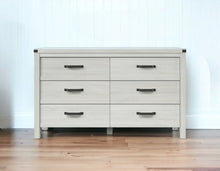 Load image into Gallery viewer, 6 Drawer Double Wooden Dresser - White

