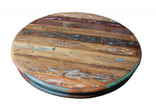 Load image into Gallery viewer, 42" Rounded Rustic Reclaimed Solid Wood Dining Table - Brown
