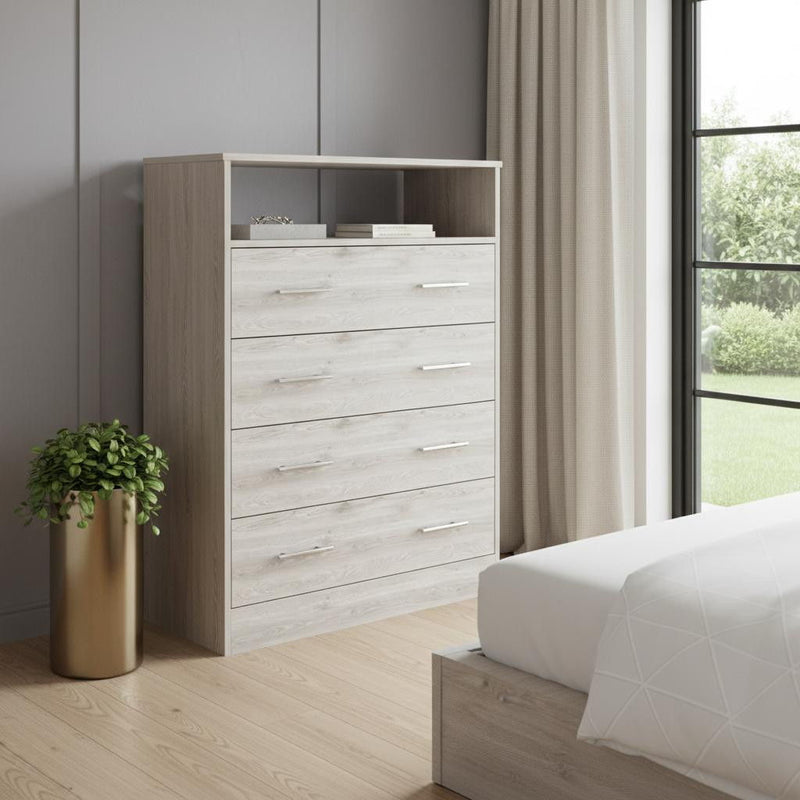 4 Drawer Dresser - Light Gray