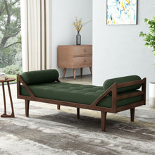 Load image into Gallery viewer, Chic Contemporary Chaise Lounge With Button Tufting And Bentwood Structure
