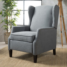 Load image into Gallery viewer, Westeros Wing Back Fabric Upholstered Recliner
