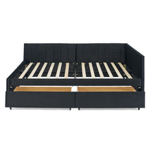 Load image into Gallery viewer, Upholstered Tufted Daybed Frame With Storage Drawers

