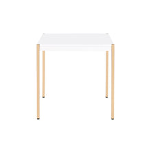 Load image into Gallery viewer, Manufactured Wood Square End Table - Gold And White
