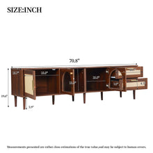 Load image into Gallery viewer, TV Stand With App-Controlled LED Lights, 2 Drawers &amp; Door Storage
