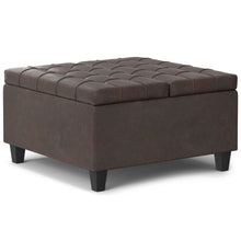 Load image into Gallery viewer, Harrison - Upholstered Coffee Table Storage Ottoman
