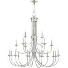 Load image into Gallery viewer, 44'' Multi Light Dimmable Chandelier With Shades - Nickel
