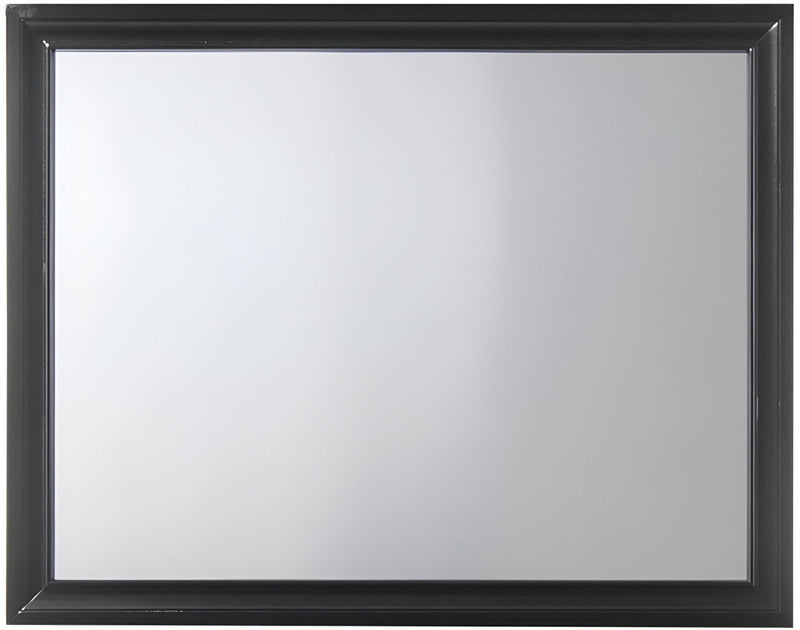 36" Framed Mounted Dresser Mirror - Black
