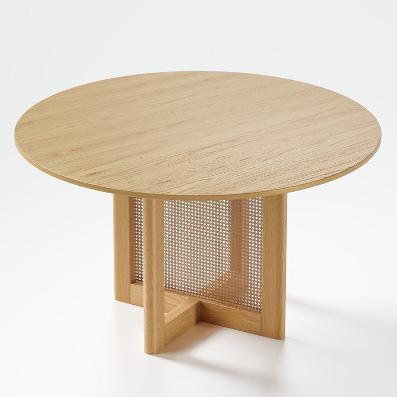 Unfinished Wood Rounded Bar Table - Light Brown
