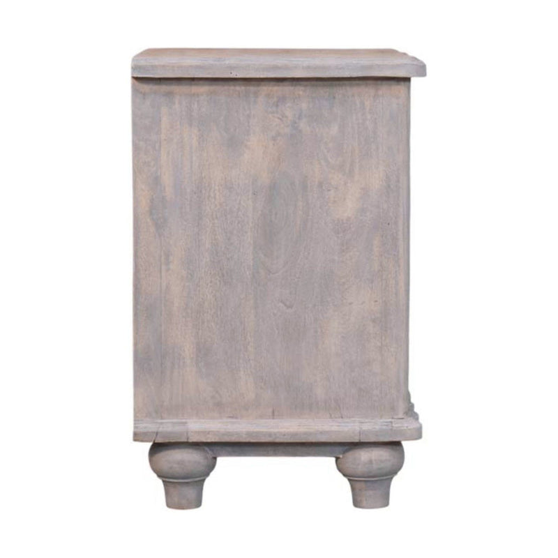 Solid Wood Two Drawer Nightstand (719628) - Brown