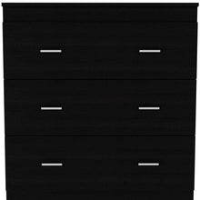Load image into Gallery viewer, 31.5" x 16.4" x 33.5" Three Drawer Dresser - Black
