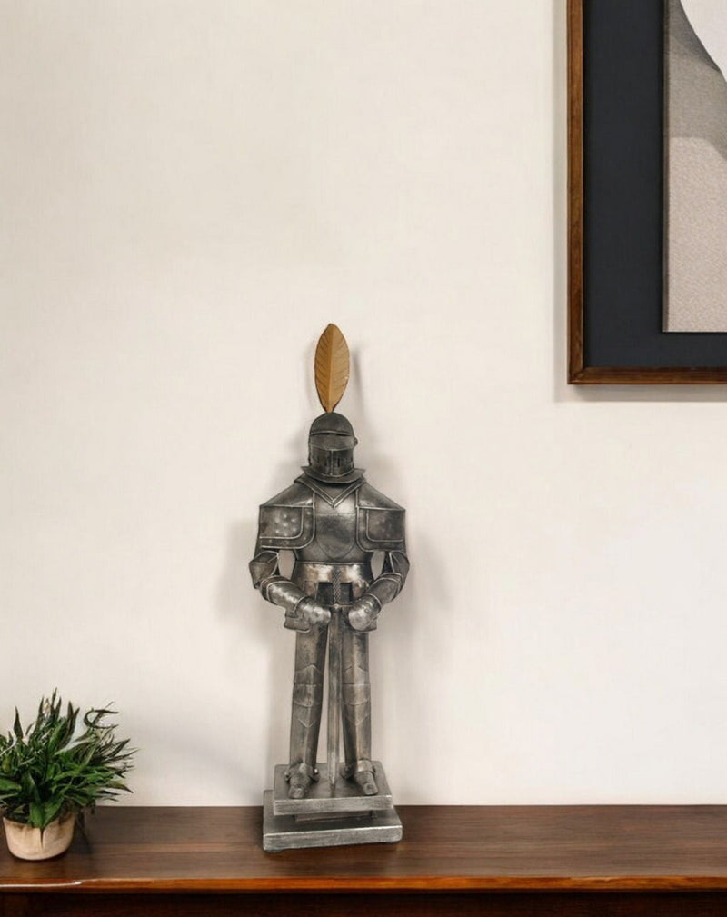 Hand Painted Figurine Tabletop Sculpture - Gray